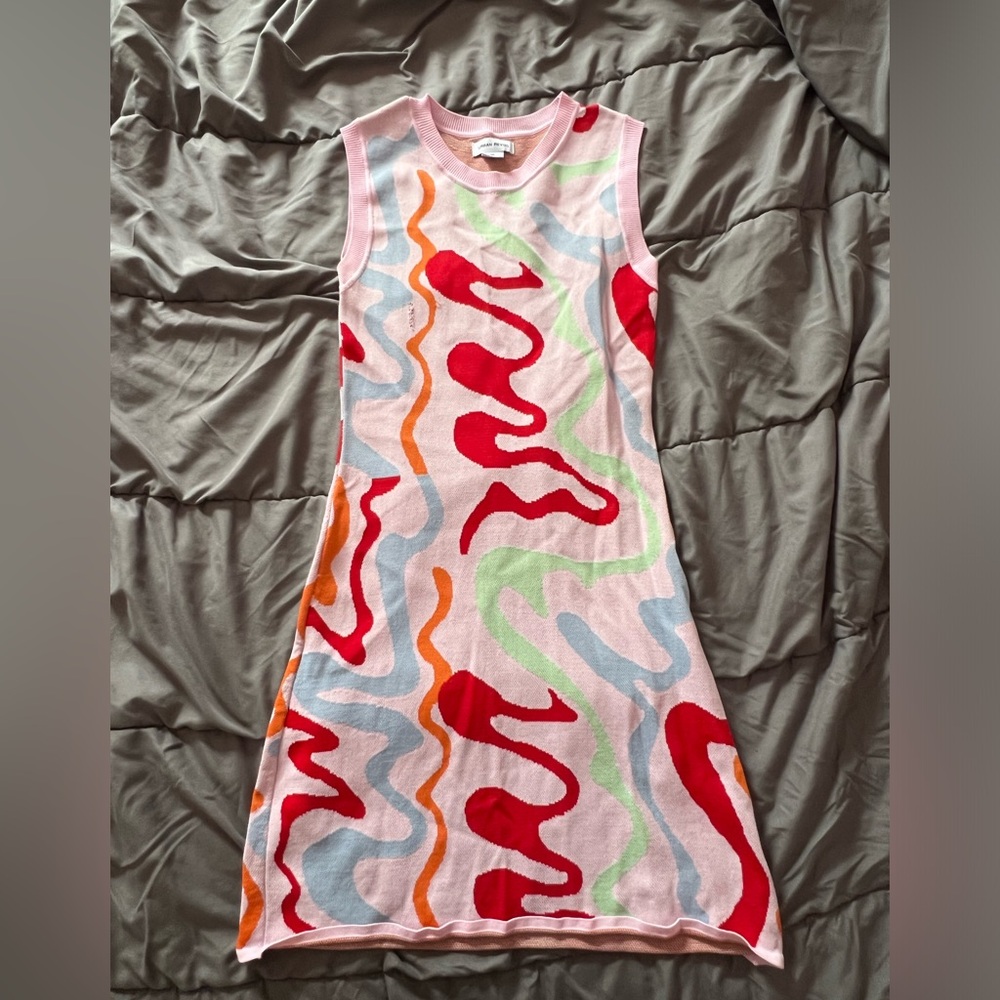 URBAN REVIVO MULTICOLORED MINI DRESS
